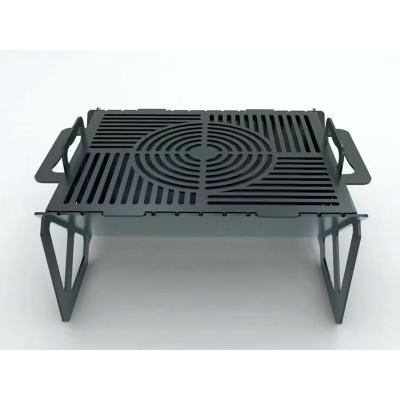 China Industry Stainless Steel Outdoor Portable BBQ Charcoal Fire Pits For Camping Grills for sale