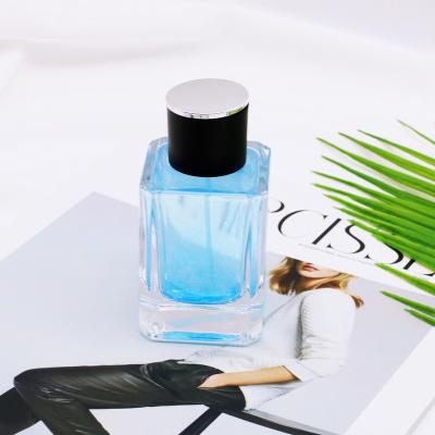 China Wholesale Custom Clear Luxury 80ml Eco - Friendly Cosmetic Perfume Bottle Empty Square Glass Perfume Spray Bottles for sale