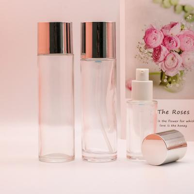 China Top Quality Eco-friendly Cosmetics Lotion Toner Cream Glass Bottle Set Makeup Glass Lotion Bottle for sale