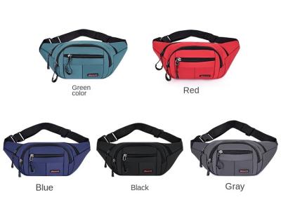 China Fashion Logo Nylon Sports Waist Bag Custom Multifunctional Chest Bag Outdoor Fitness Messenger Belt Bags for sale