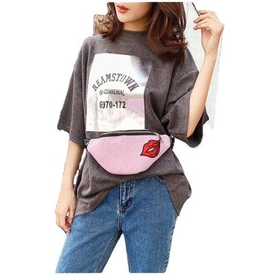 China Outdoor Running Women Water Proof Waist Bag Custom Logo New Fashion Rub Single Shoulder Messenger Waist Bag for sale