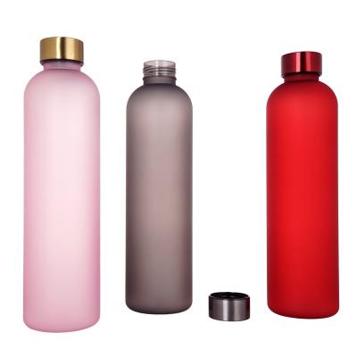 China Customized Viable Clear 1000ml Tritan Sport Drinking Bottle Best Selling Colorful Bpa Free Plastic Water Bottles for sale