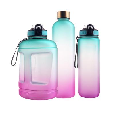 China Large Size 90oz BPA Free Outdoor Bottle Viable Gallon Logo Gym Straw Water Bottles Custom Made With Handle for sale