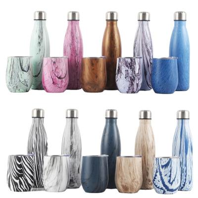 China Viable Border Eggshell Cup Coke Bottle Thermos Cup Set Double Series 304 Stainless Steel Sports Water Bottle Best For Sale for sale