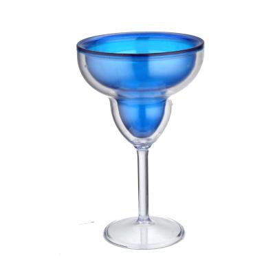 China Durable High Quality Colored 280ml Double Wall Eastman Tritan Material Wine Glass Mug Sustainable For Party for sale