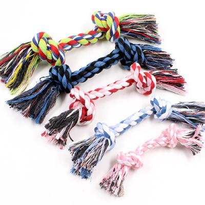 China Multifunctional Game Stocked, 2022 New Design Pet Teeth Cleaning Dog Cotton Rope Chewing Toy for Dogs and Cats for sale