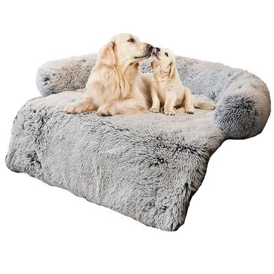 China Eco-Friendly Dog Sofa Blanket Washable Removable Cover INS Plush Dog Beds Popular Luxury Pet Eco-Friendly Sofa Bed for sale