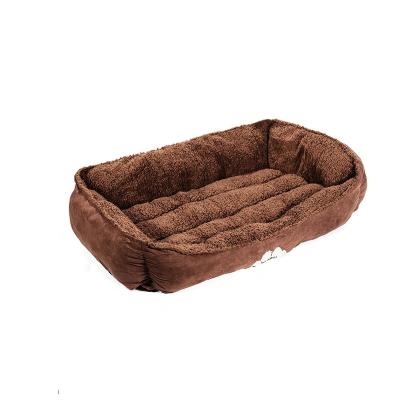 China Viable Wholesale Cheap Prices Acrylic Dog Bed Paw Print Eco Friendly Dog Beds Washable Pet for sale