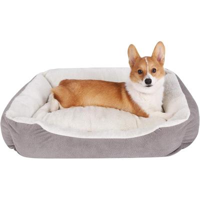 China Viable Manufacturer Cheap Large Small Dog Beds Pets Cave 2022 Comfortable Waterproof Eco Friendly Dog Bed for sale