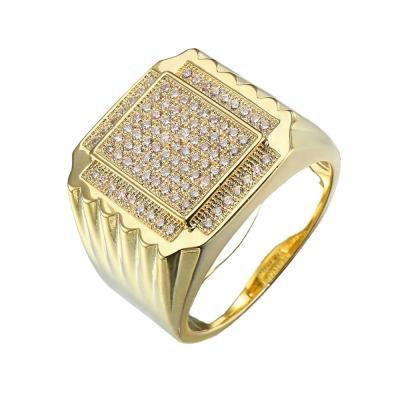 China Hiphop Jasen Jewelry Gold Jewelry Fancy Micro Pave Mens Rings Accessories Jewelry for sale