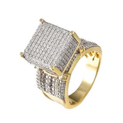 China Wholesale Hiphop Jewelry Micro Pave Bling Rings Jewelry For Men for sale