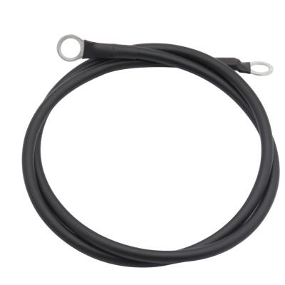 China A.W.G. Marine Amomd Custom Wholesale Marine RV DC Elctricos Cable 8 Black Solar 85cm With Terminal Ring for sale