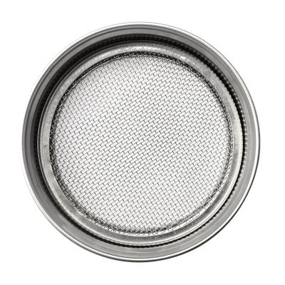 China Non-Refillable Mason Cans Sprouting Jar Lids Mason Jar Lids 304 Stainless Steel Wire Mesh Round Disc for sale