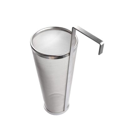 China 10 Inch Sustainable Beer Hopper Filter Hop Hopper Sieve Basket Filter 304 Stainless Steel Dry Beer Filter for sale