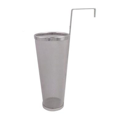 China Wholesale 50 Excellent Filtration Performance Wholesale 50 Mesh Stainless Steel Hop Beer Filter Cartridge Single Handle Beer Filter Basket for sale