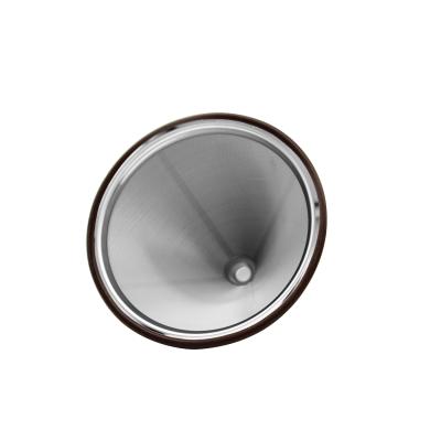 China Factory Direct Sale Modern Reusable Washable Stainless Steel Spill Over Coffee Maker Coffee Filter Drip for sale