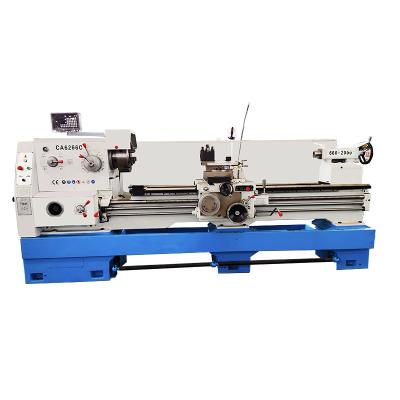 China China Hotels Universal Horizontal Large Bed Hole Horizontal Lathe Space Metal Manual Lathe Machine for sale