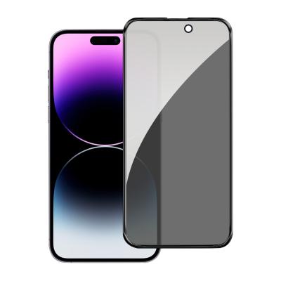 China Full Glue Anti-Glare Screen Protector 9H 3D Anti-Spy Glass Phone Tempered Glass Privacy Screen Protector Peep For iphone 14 13 12pro 11 Max X XR 678plus for sale