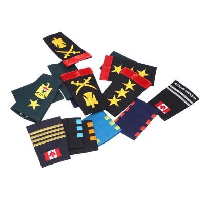 China 2021 New Viable Made In China Custom Heat Press Badge Epaulet Series Embroidered Patch for sale