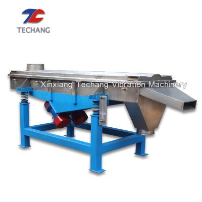 China Food Processing Chicken Gasoline Stainless Steel Linear Vibrating Screen Shaker Machine for sale