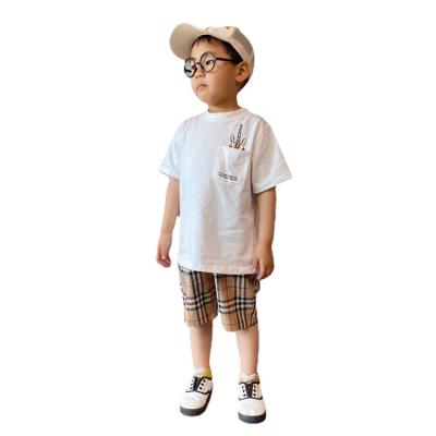 China Wholesale Custom Logo Short Sleeve White Printing Cozy Summer Kids Plain T-shirt For Kids Girls for sale