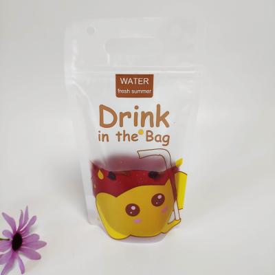 China Custom Printed Clear Spout Pouch Plastic Drink Liquid Holder Up Pouch for sale