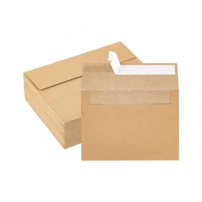 China Cards Popular International Office Accessories Postcard Envelope Kraft with Self Adhesive Seal Kraft Envelope for sale