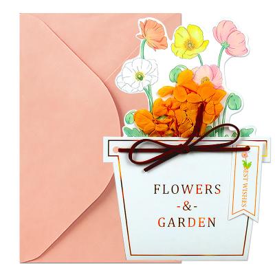 China Europe Thank Your Wonderful Mother for Everything Beautiful Floral Message Blessing Mothers Day Card with Envelopes for sale