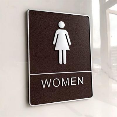 China Amazon Hot Sale 15x20cm 10x16cm Size Rectangle Toilet Access Door Waterproof Durable / Signs Board for sale