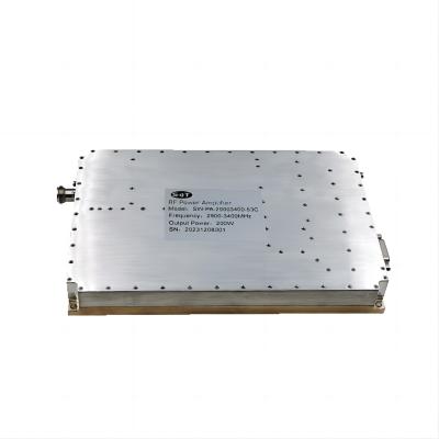 China Op maat gemaakte hoogvermogen Solid State RF Versterker 2900-3400MHz 200W Solid State Versterker Voor radarsysteem Te koop