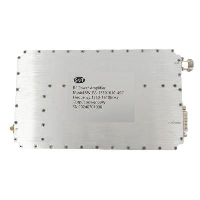 China 1550-1610MHz 80W RF Power Amplifier L-Band Amplifier Module for Wireless Communication Systems for sale