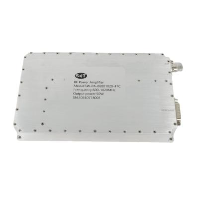 China Alto rendimiento 600-1020MHz 50W amplificador de potencia RF módulo de amplificador de banda UHF para comunicación militar en venta