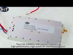 5.1GHz Frequency Band 50W 5150-5300 MHz Jammer Module for Anti-Drone Systems