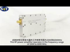 2000-6000MHz 2W Ultra-Broadband RF Power Amplifier for Wireless Communication, Radar Systems