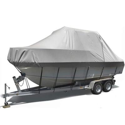 China Warterproof Water Proof 600D Heavy Duty Fabric 24Ft Yacht Boat Cover With Zipper for sale