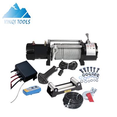 China High Quality ATV/UTV/Aoto/Boat XINQI Electric Winch 12/24v 12000lbs Cable High Quality 4x4 Cable Winch for sale