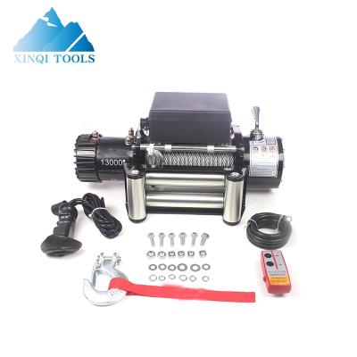 China High quality ATV/UTV winch XINQI 13000 lbs 12v DC motor for winch car cable winch for sale