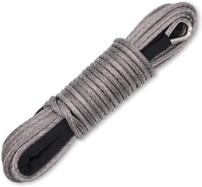 China BOAT XINQI 12MM Synthetic Plasma Winch Rope for sale