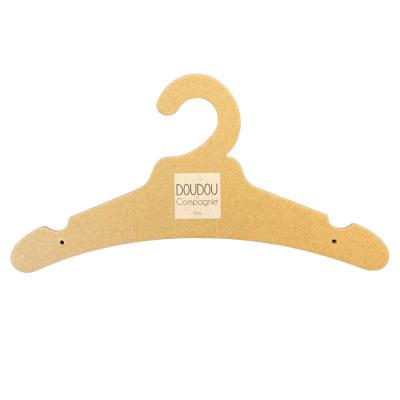 Chine Custom Printed Brown Cardboard Coat Hangers 3mm for Kids Clothing Display à vendre