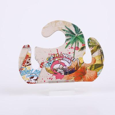 China Custom Printed Cardboard Flip Flop Hanger | Kraft Slipper Hangers for sale