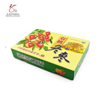 China Fruit die de Golfmailer Dozen van CMYK 4C Druk met Deksel 400mm verpakken Lengte Te koop