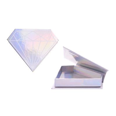 China CMYK que imprime a Diamond Eyelash Box, pestaña creativa que empaqueta la cartulina de plata del laser en venta