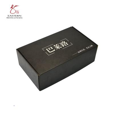 China 300gsm kraftpapier-document CMYK Druk Golfshoebox met Zwarte Druk Te koop