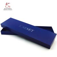 China Caixas de cartão duras da largura azul luxuosa de 60mm com as tampas para o laço à venda