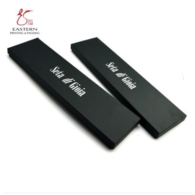 China Luxury 350gsm Black Board Hard Cardboard Boxes , Necktie Gift Box With Custom Logo for sale