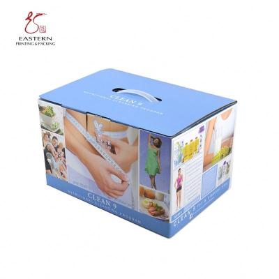 China Custom Printing Cardboard Carrying Box With Handle | Custom Business Shipping Boxes for sale