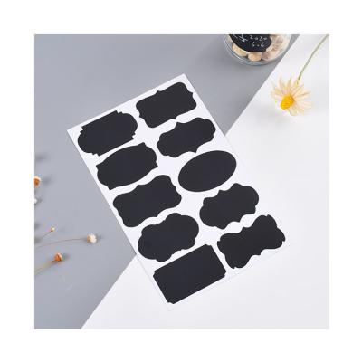 China Waterproof Chalkboard Marks Diy Chalkboard Blank Black Sticker Waterproof Reusable Self Adhesive Bottles Classify Office Message for sale