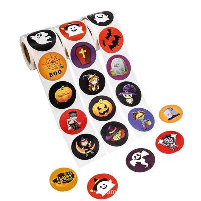 China Waterproof Hot Selling Cute Animals Cartoon Sticker Label Pumpkin Gift Label Tag Decoration Stickers for sale