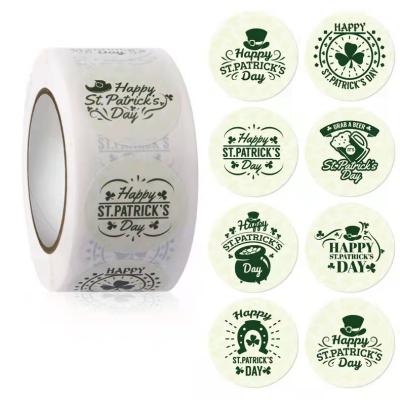 China Wholesale Waterproof Irish Self Adhesive Decorative Holiday National Day Waterproof Custom Sticker for sale