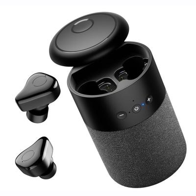 China Digita dolby 2 in 1 mini portable wireless BT speaker with tws earbuds headphones for sale